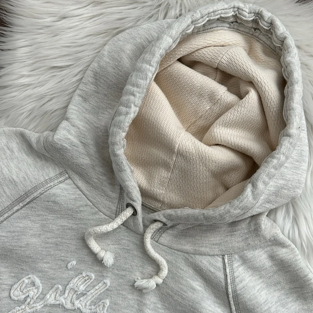 GILLEY HICKS | Vintage Hoodie | Light Grey |    Size L - Picture 3 of 10